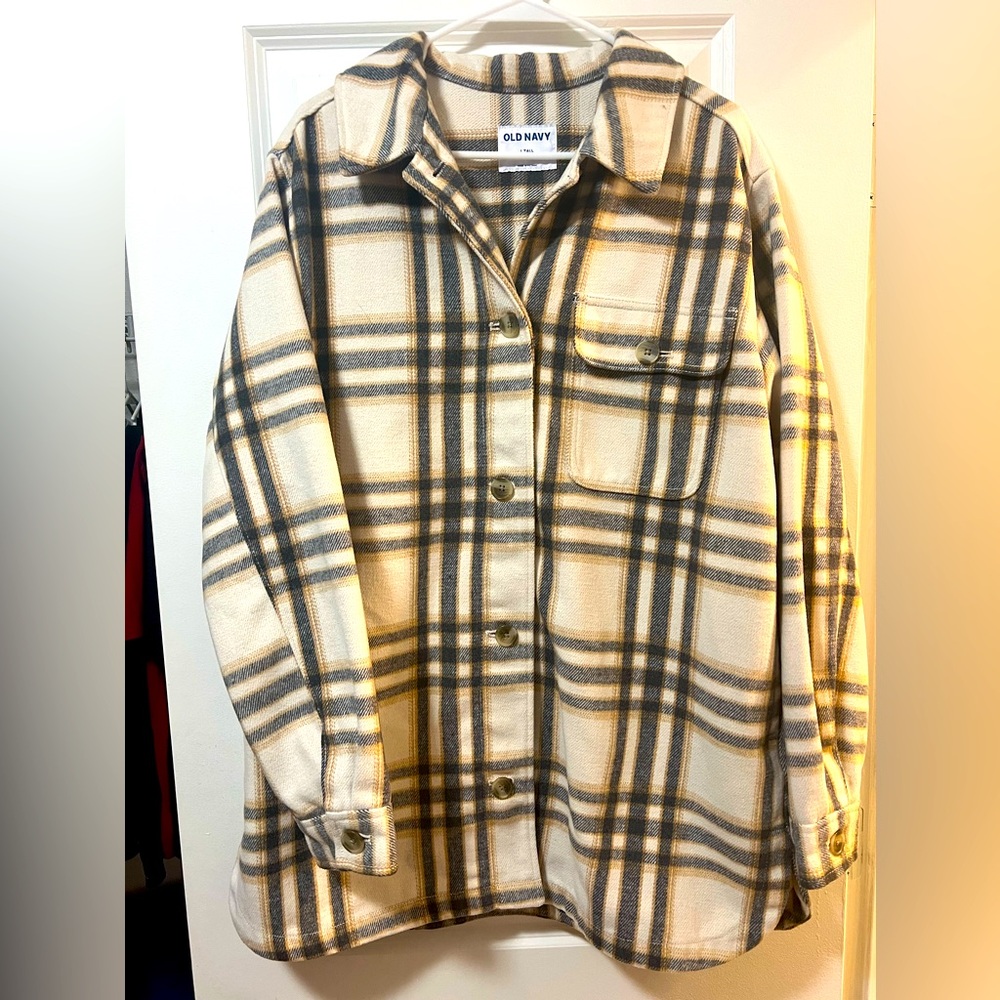 Old Navy Plaid Shirt Jacket (Shacket)